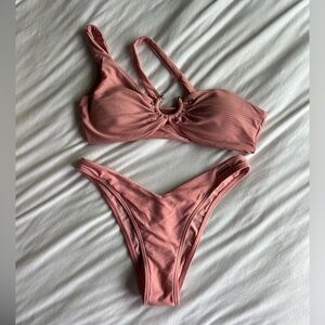 Pink blackbough bikini